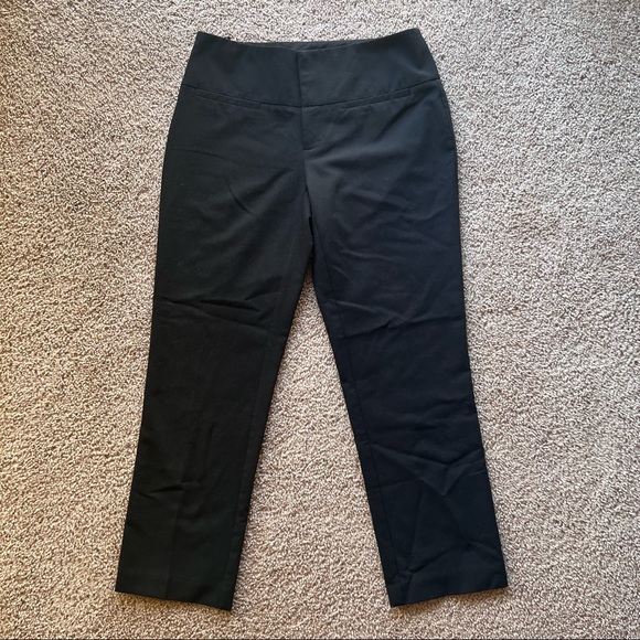 INC International Concept High Rise Capri Pants Black size 2 - Picture 1 of 7